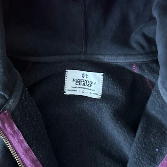 Reigning Champ Two Tone Heavyweight Zip up hoodie Large (Fits Medium) - Picture 3 of 10